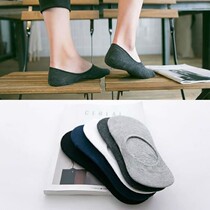 Socks mens pure cotton boat Sox spring summer style Deodorant Absorb sweat antibacterial socks thin air-proof anti-slip and invisible socks