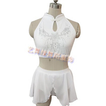 New womens ballet costume split chiffon skirt pole dance skirt costume practice suit gymnastics suit hanging ring performance costume