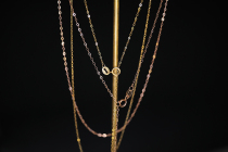 18k Gold Necklace Clavicle Chain K Gold Rose Gold White Gold 45cm