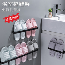 Punch-free bathroom trailer rack wall-mounted shoe rack toilet toilet storage artifact drain toilet hanger