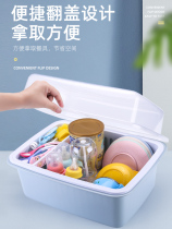 Put baby bottle storage box dustproof baby drain rack tableware special supplementary food large with lid baby products