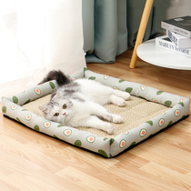 Cat Nest All Season Universal Pet Kitty Bed Rattan with Dog Bed Summer Cool and dog bed Four Seasons Summer cat bed cool mat