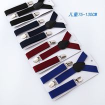 High-end childrens strap clip pants clip sling mens trousers elastic non-slip strap gift box packaging