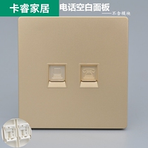 Champagne double-port blank computer with telephone information panel six types seven types of Internet telephone sockets without modules