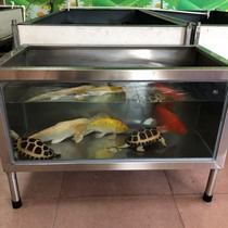 304 stainless steel glass living room balcony Household large fish tank Turtle tank plus filter water tank goldfish Koi pond