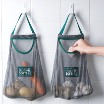 Wall hanging fruit and vegetable hanging bag garlic net pocket kitchen onion ginger storage bag multifunctional handbag