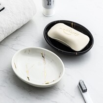 Fat house box light luxury style creative drain home toilet soap box Nordic style ins Wind ceramic soap
