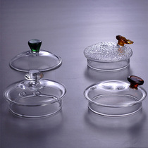 Lid pot lid cup lid health pot lid High Borosilicate heat-resistant glass teapot lid teapot glass lid 4