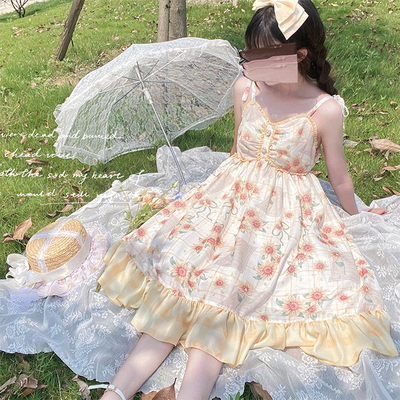 taobao agent Shiffon fresh slip dress, Lolita style