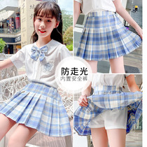Girl set 2021 new summer childrens college style summer Summer Girl pleated skirt jk uniform primary school students