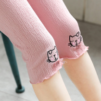 Girl Beats Bottom Pants Baby Thin 7 Pants Safety Pants Girl Pants Girls Summer Outwear Anti-Walking Light Child Shorts