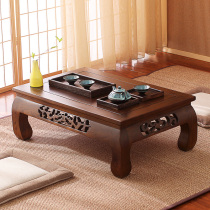 Japanese balcony bay window small table simple tatami bay window table small coffee table low table solid wood table