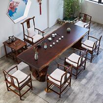New Chinese style solid wood tea table and chair combination simple modern coffee table tea table tea table tea table balcony tea table and chair