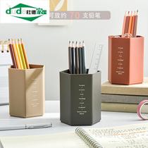 Large Capacity Day Department Brief Student with a hexagonal pen holder creative personality pen barrel desktop storage