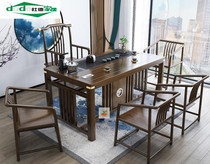 Tea table and chair combination new Chinese tea tea balcony home Tea solid wood tea art modern simple tea table