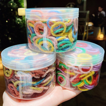 100 small rubber bands hair circle Korean children girls baby princess tie hair without hurting hair Head rope female hair accessories