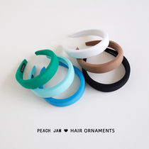 Mint Green ~ Korean temperament sponge hair hoop increased Skull top fashion versatile hair card wash face out headband hair accessories