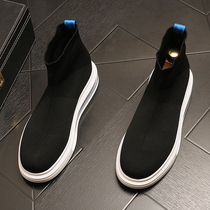 Elastic Socks Shoe Damp shoes Mens shoes 2021 New 100 hitch Shoe shoes Summer breathable thin inside heightening high help shoes