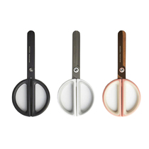 HEDERA Japanese imported office white-collar simple creative design high-value silicone handle scissors