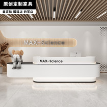 Beauty salon cashier desk bar hotel lobby welcome counter high-end custom company reception desk