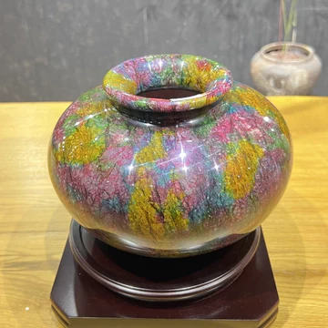 台湾　七彩玉花瓶　【新品】 🔥🔥🔥9️⃣台湾正宗七彩玉花瓶🔥🔥🔥 👉Size：14”7cm 💰💰RM188💰💰