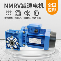 Gannan brand NMRV worm gear reducer vertical transmission 380 220V brake explosion-proof speed reduction motor