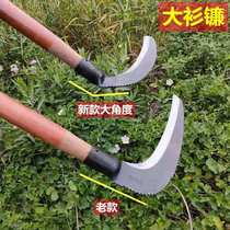Sickle cutting knife outdoor long handle weeding knife agricultural reed knife cutting corn rice sickle right hand sickle