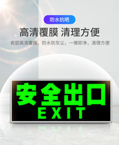Safety exit signs luminous wall stickers stair passage evacuation emergency emergency escape signs