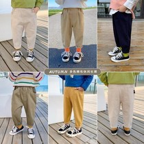 Boys pants autumn children Spring and Autumn wear thin mens autumn baby Autumn Childrens casual pants foreign gas