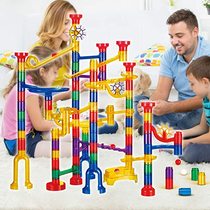 Variety of track ball building blocks assembly space ball maze Pipe type boys and girls educational toys marble run