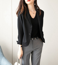 Japan early spring West decoration waist small suit short jacket slim slim female Korean temperament professional Net Red little man