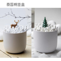 Thailand imported household living room toothpick box Cotton swab storage box Toothpick tube