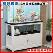 Household fish tank cabinet bottom cabinet iron living room pet shelf multi-layer ecological grass tank base aquarium table
