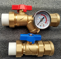 Straight PPR25 filter valve ball valve 25 water switch all copper 6 points PPR pipe valve water separator accessories 1 inch master valve