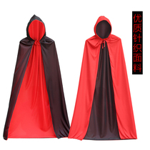 Halloween Adult children Death cloak Vampire Red and black Wizard cloak robe cos dress up costume props