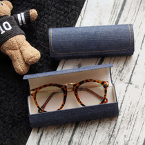 Denim glasses case retro Korean hipster men and women students creative pressure portable myopia eye box