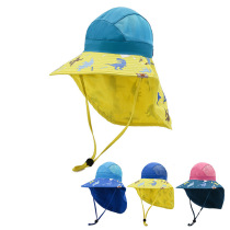 Summer baby sun hat breathable fishermans hat for boys and girls seaside beach sunscreen hat big eaves shawl sports hat
