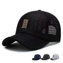Hat Full mesh outdoor breathable mens baseball summer sunscreen shade cool hat Sun Tide brand summer cap