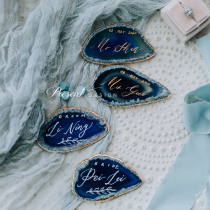 ins custom handwritten agate wedding brand seat card table card bridesmaid gift birthday gift photography props