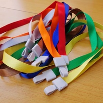 1 5CM certificate card set lanyard integrated buckle polyester belt sling work card lanyard economical 100