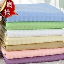 Hotel Guesthouse Supplies Bed Linen Beauty Salon White Blue Powder Single Double White Pure Cotton Satin Linen Single Piece