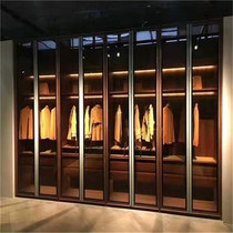 Debey overall wardrobe master bedroom hat gray glass door deposit