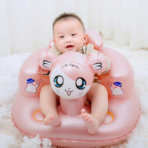 Infant eating learning sitting training artifact small sofa baby inflatable seat 6 months backrest seat bench anti-fall