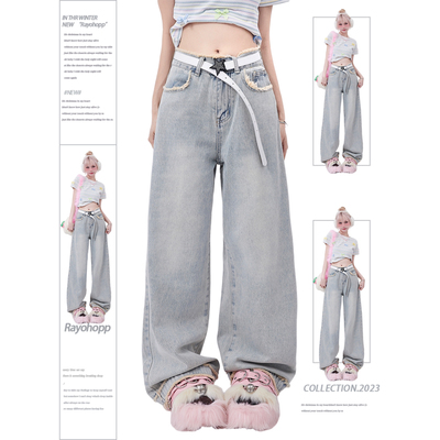 taobao agent Tide, summer retro jeans, pants, American style