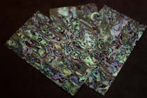 Shell paper mother-of-pearl pieces inlaid decorative lacquer Lacquer Lacquer painting Musical instrument lampshade Mobile phone shell diy material Black lacquer