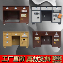  Home office anti-theft insurance desk Cash register Coin coin password Fingerprint financial office cabinet Computer desk with safe