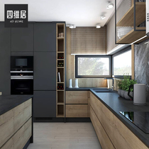 Siwei Ju whole cabinet custom kitchen cabinet custom modern simple high grade gray whole kitchen cabinet whole house custom