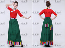 New Gao Sibao Tibetan dance skirt suit Tibetan dance practice dress