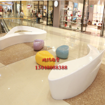 FRP seat outdoor park scenic spot beautiful Chen dolphin bench shopping mall sales department combination creative leisure chair