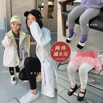  Chenchen mom girls  clothing 2021 spring new parent-child trousers elastic mother-daughter clothing female baby casual leggings